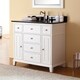 preview thumbnail 2 of 10, Avanity Windsor 37-inch Single Vanity in White with Top and Sink