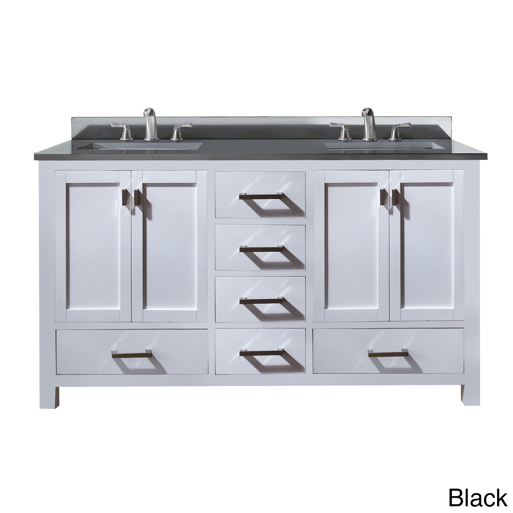 Avanity Modero 60 inch White Double Vanity