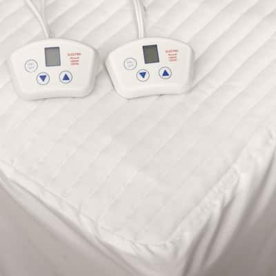 Electrowarmth Heated Dual-control Olympic Queen-size Electric Mattress Pad