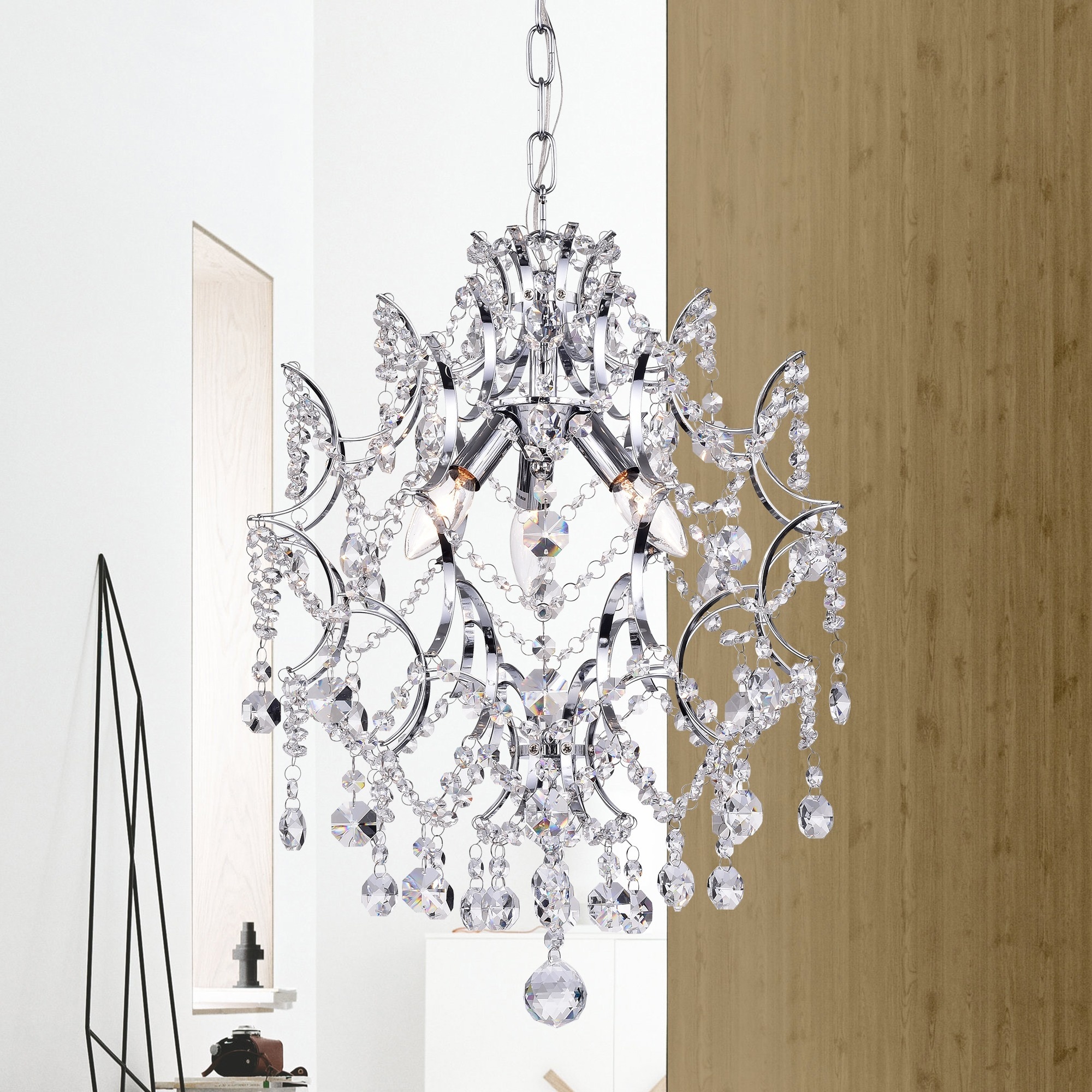 Warehouse of Tiffany 3-light Crystal Chandelier