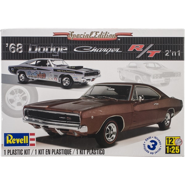 Revell 1968 Dodge Charger 2-in-1 Plastic Model Kit - Free Shipping On 