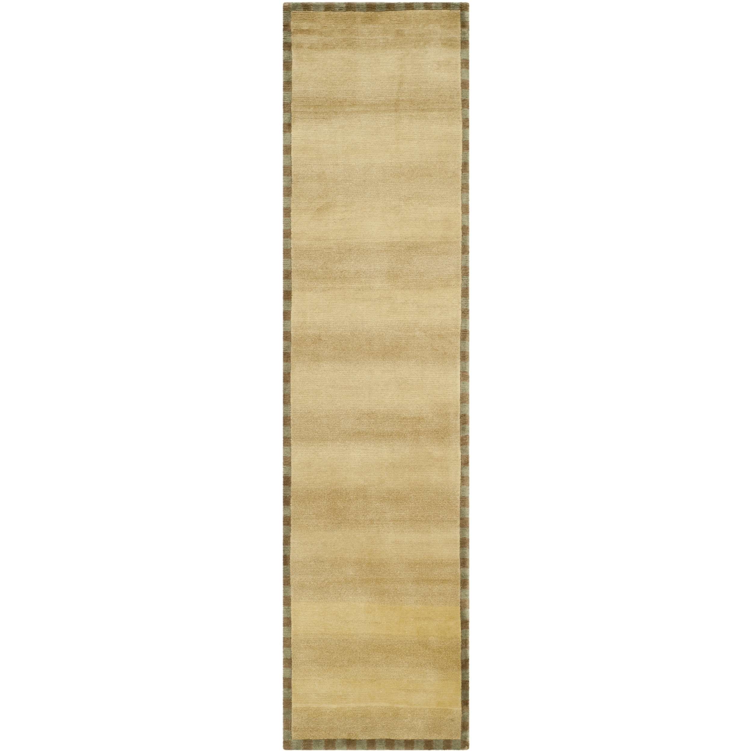 Safavieh Hand knotted Tibetan Beige Wool Runner Rug (26 X 10)