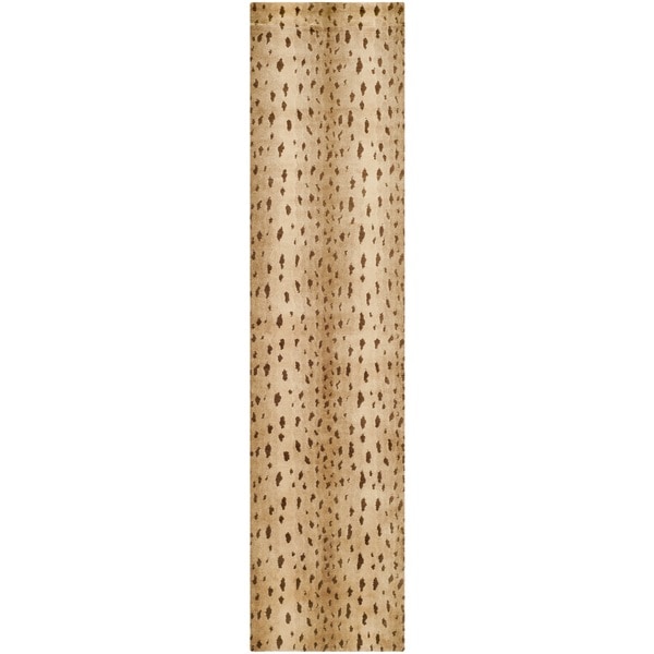 Safavieh Hand knotted Tibetan Animal pattern Beige Wool Rug (2'6 x 10') Safavieh Runner Rugs