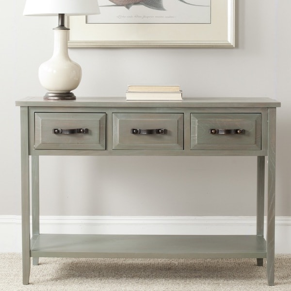 Shop Safavieh Aiden Antique Grey Console Table - 42.1" x ...