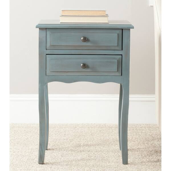 Shop Safavieh Lori Blue Grey Accent Table 18 1 X 13 X 26 8 Overstock 8429354