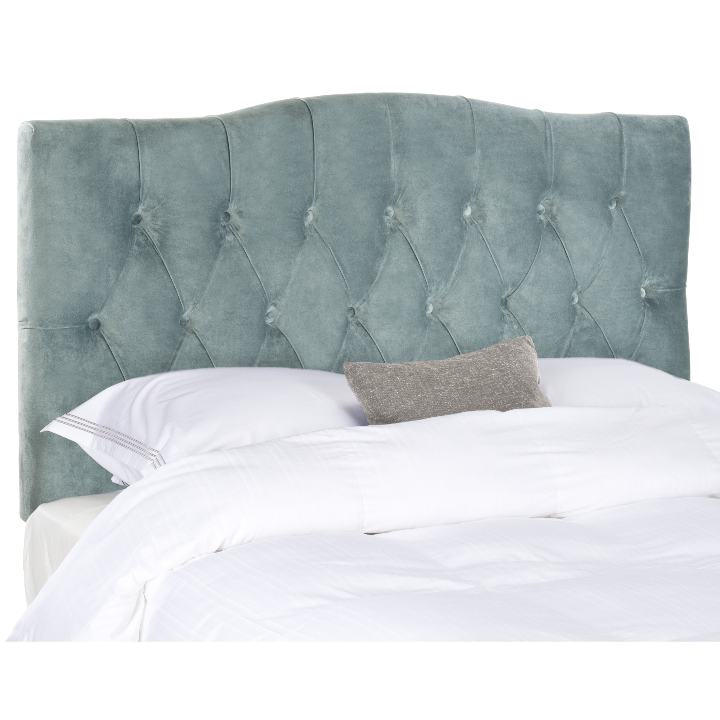 Axel Wedgwood Blue Tufted Headboard (full)