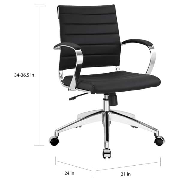 Modway Jive Ribbed Midback Executive Office Chair Bed Bath & Beyond