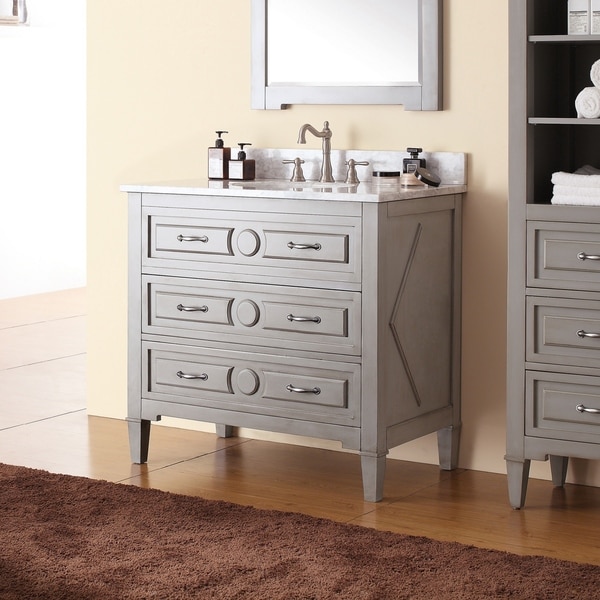 Avanity Kelly 36-inch Vanity in Grayish Blue with with Sink and Top