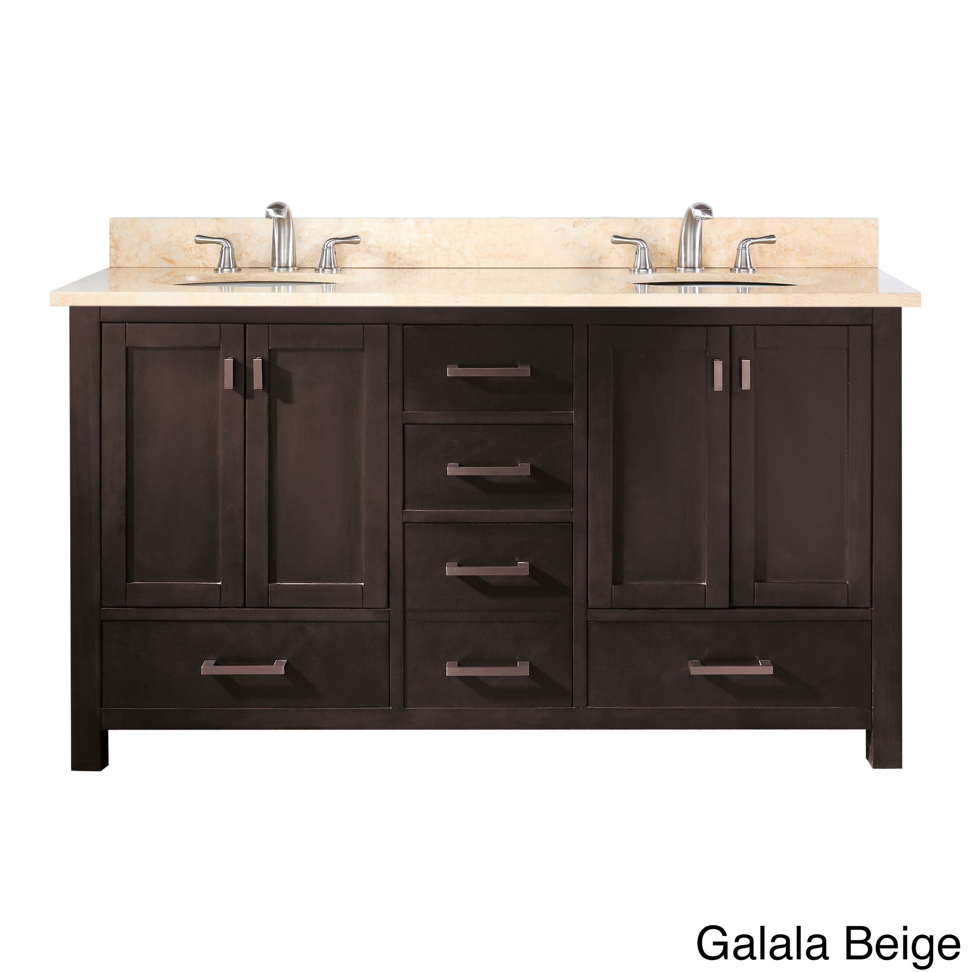 Avanity Avanity Modero 60 inch Double Vanity Tan Size Double Vanities