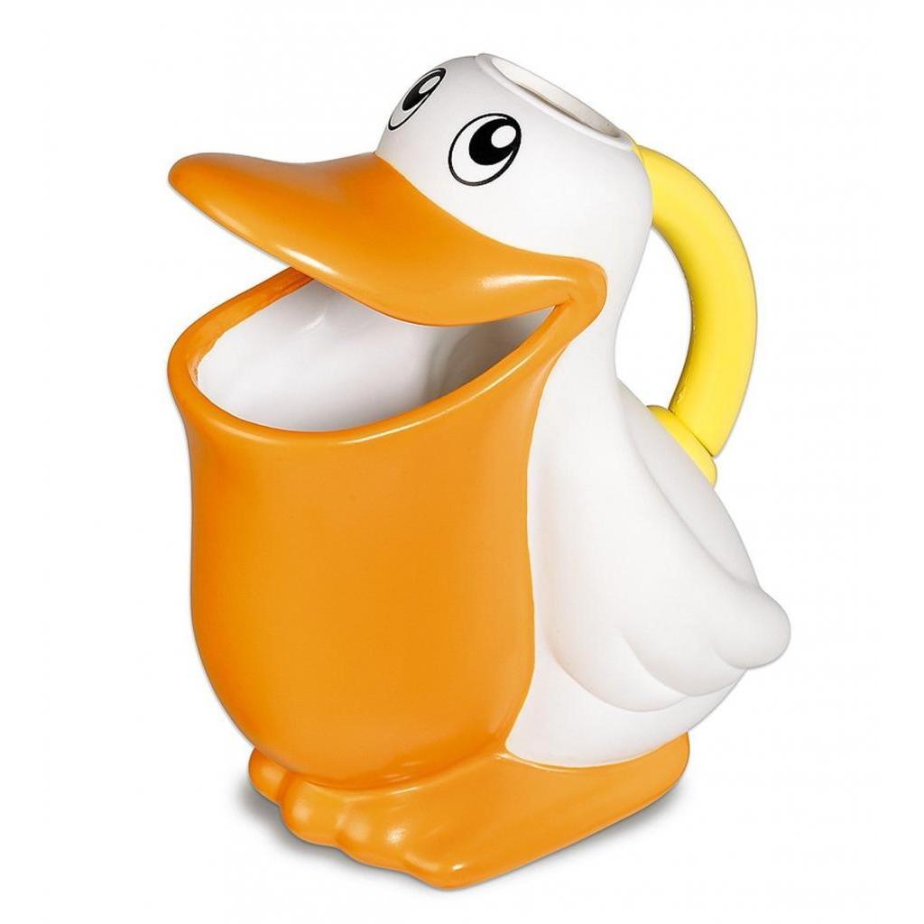 Munchkin Pelican Rinser (White/ orangeAccessories Comes in an easy grip handleImportedBrand MunchkinModel 18001Material PlasticDimensions 8 inches high x 5 inches wide x 4 inches long PlasticDimensions 8 inches high x 5 inches wide x 4 inches long)