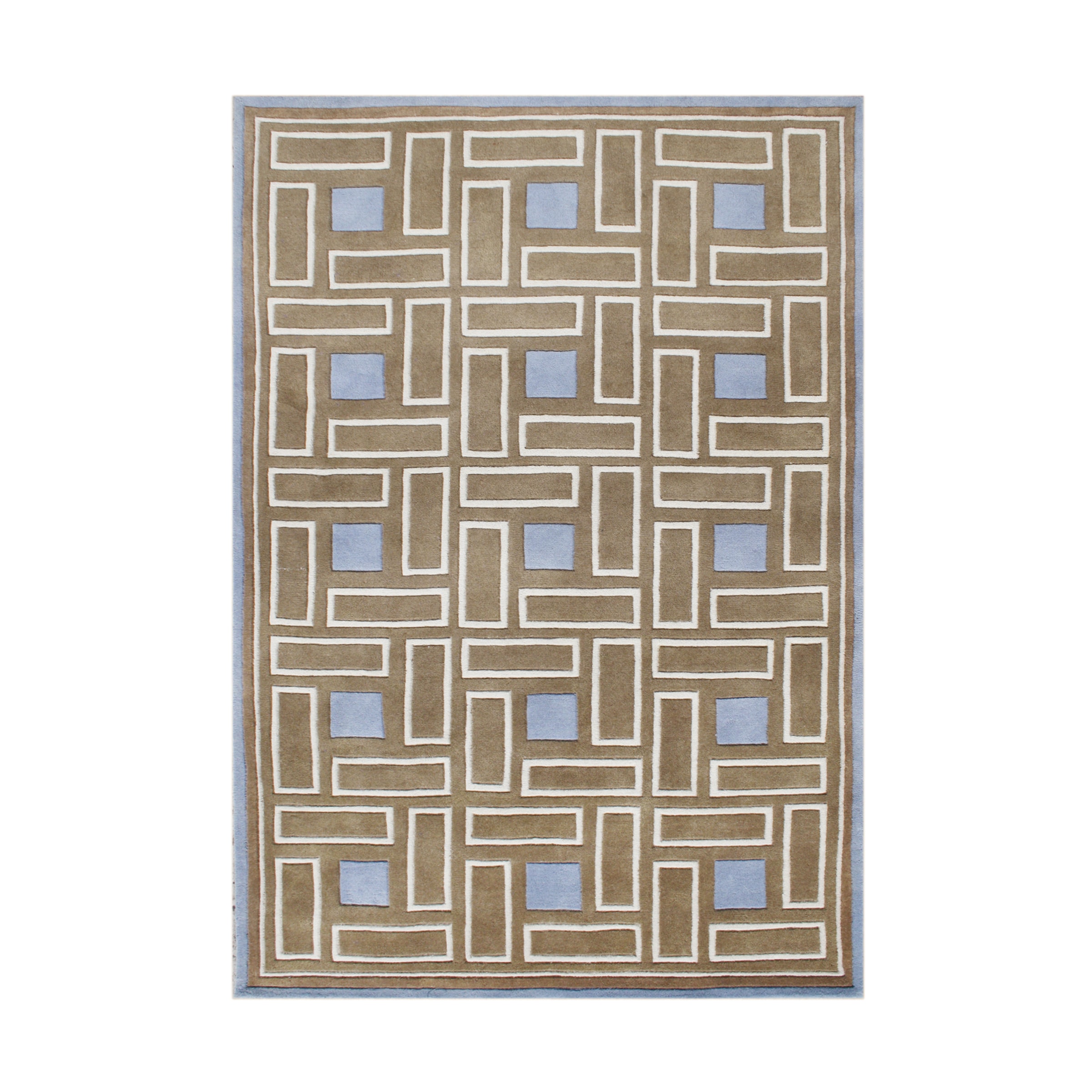 Hand made Brown Sugar Wool Rug (8 X 10)