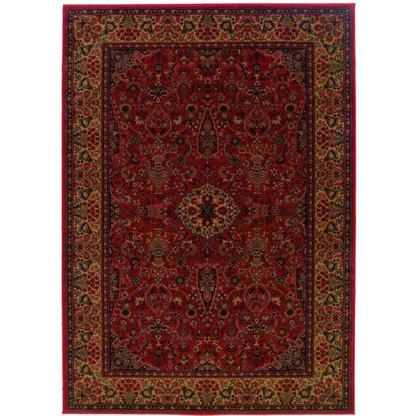 Delta Linsey Crimson Area Rug - 7'10" x 11'2"