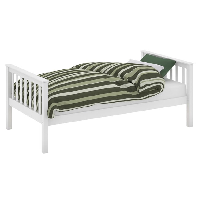 Corliving Single Monterey White Wood Bed White Size Full