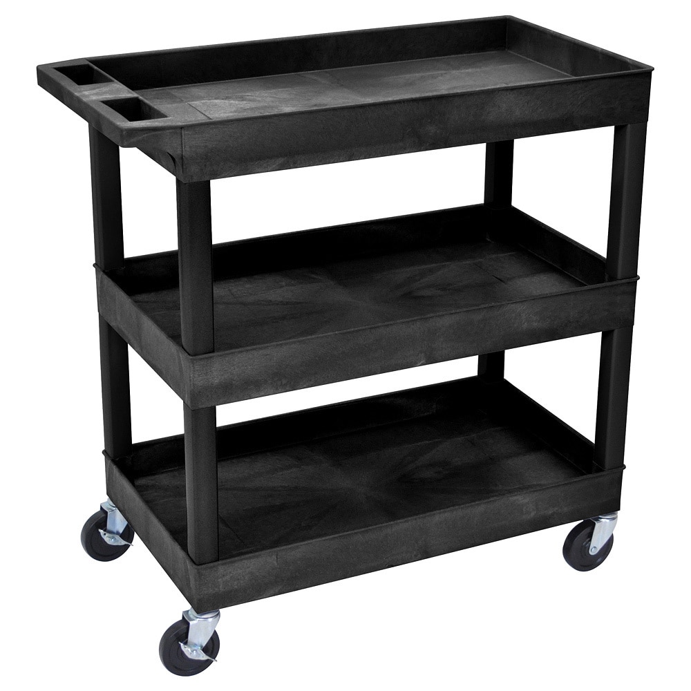 Luxor Black High Capacity 3 shelf Tub