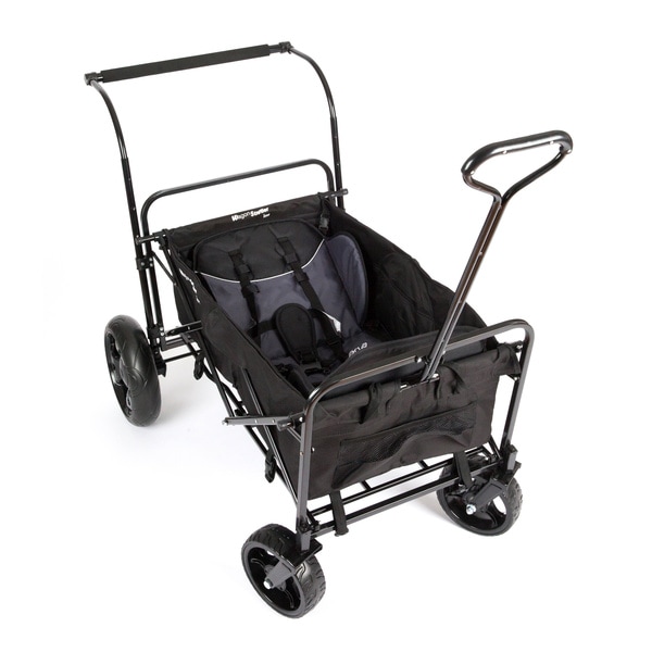 Go Go Babyz Double Wagon Stroller in Black Go Go Babyz Double & Triple Strollers