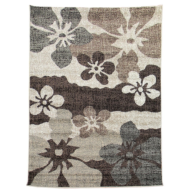 Lexington Champaign 434 Flower Abstract Design Rug (5 X 7)