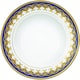 preview thumbnail 6 of 4, Lorren Home Trends Gold and Blue Accent 57-piece Porcelain Dinnerware Set