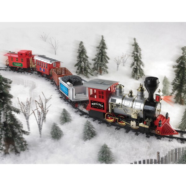 north pole christmas train set