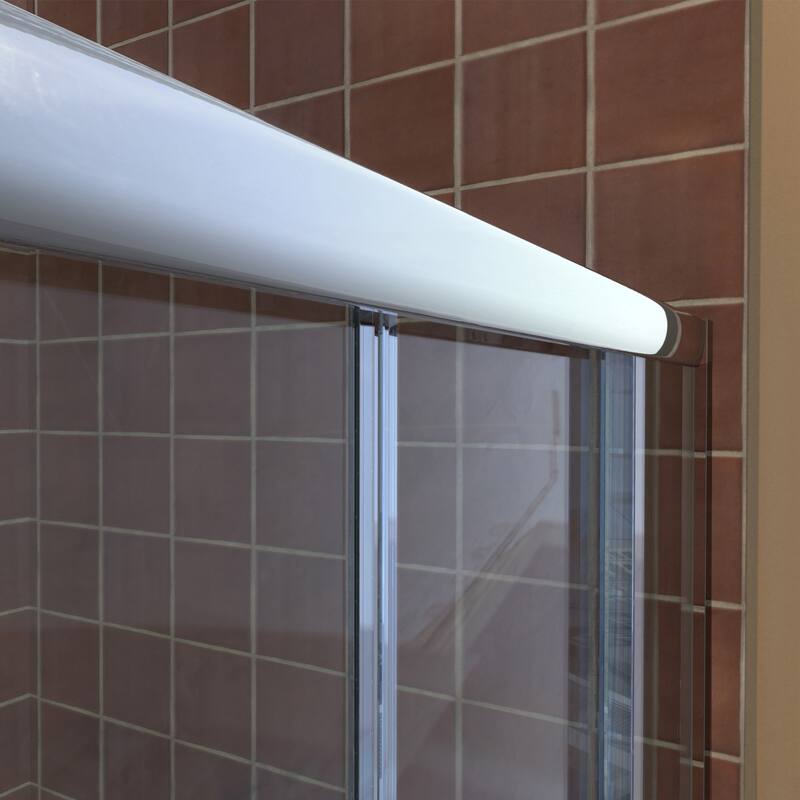 DreamLine Visions 32 in. D x 60 in. W x 76 3/4 in. H Sliding Shower Door, Shower Base and Backwall Kit - 32" x 60" - 32" x 60"