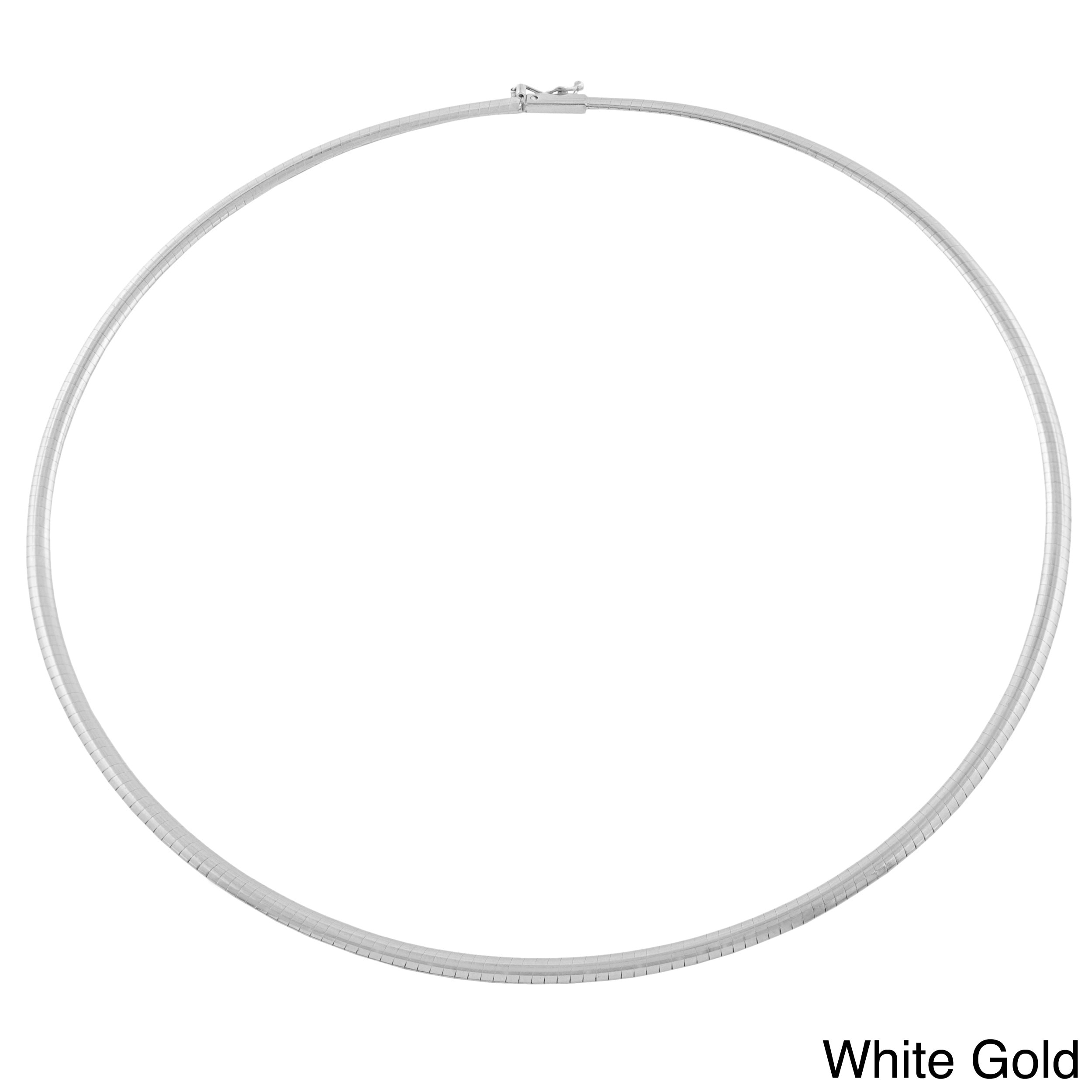 white gold omega necklace