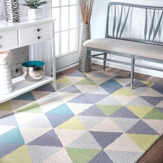nuLOOM Hand-hooked Triangle Multi Rug (7'6 x 9'6) - Bed Bath & Beyond ...
