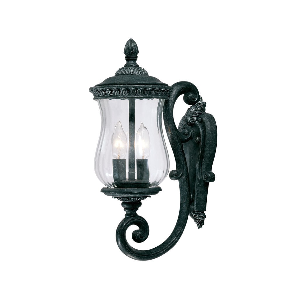 Bel Air Collection Stone 2 light Outdoor Wall mount Light Fixture