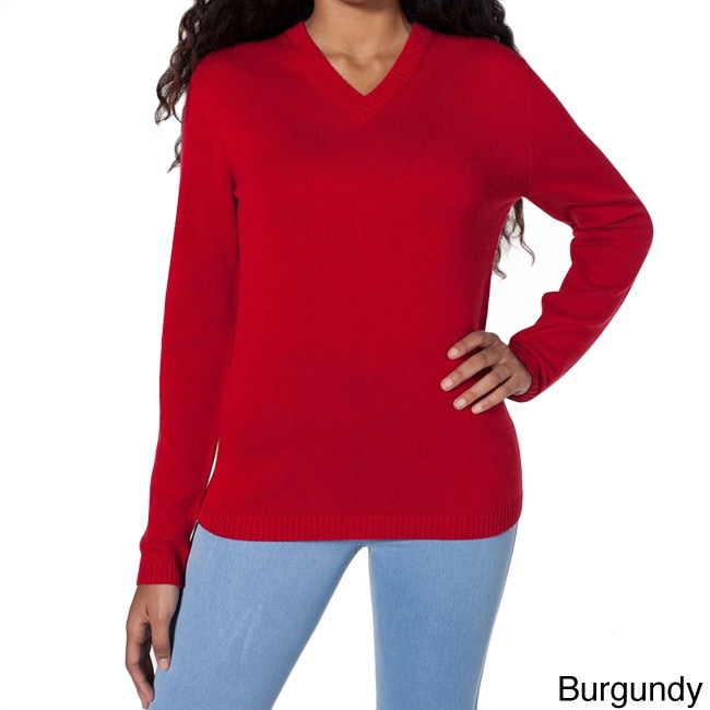 American Apparel American Apparel Unisex Wool V neck Sweater Red Size S (4  6)