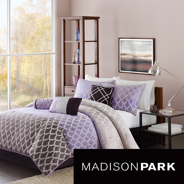 madison park sidney purple 7 piece comforter set free madison park sidney purple 7 piece comforter set free