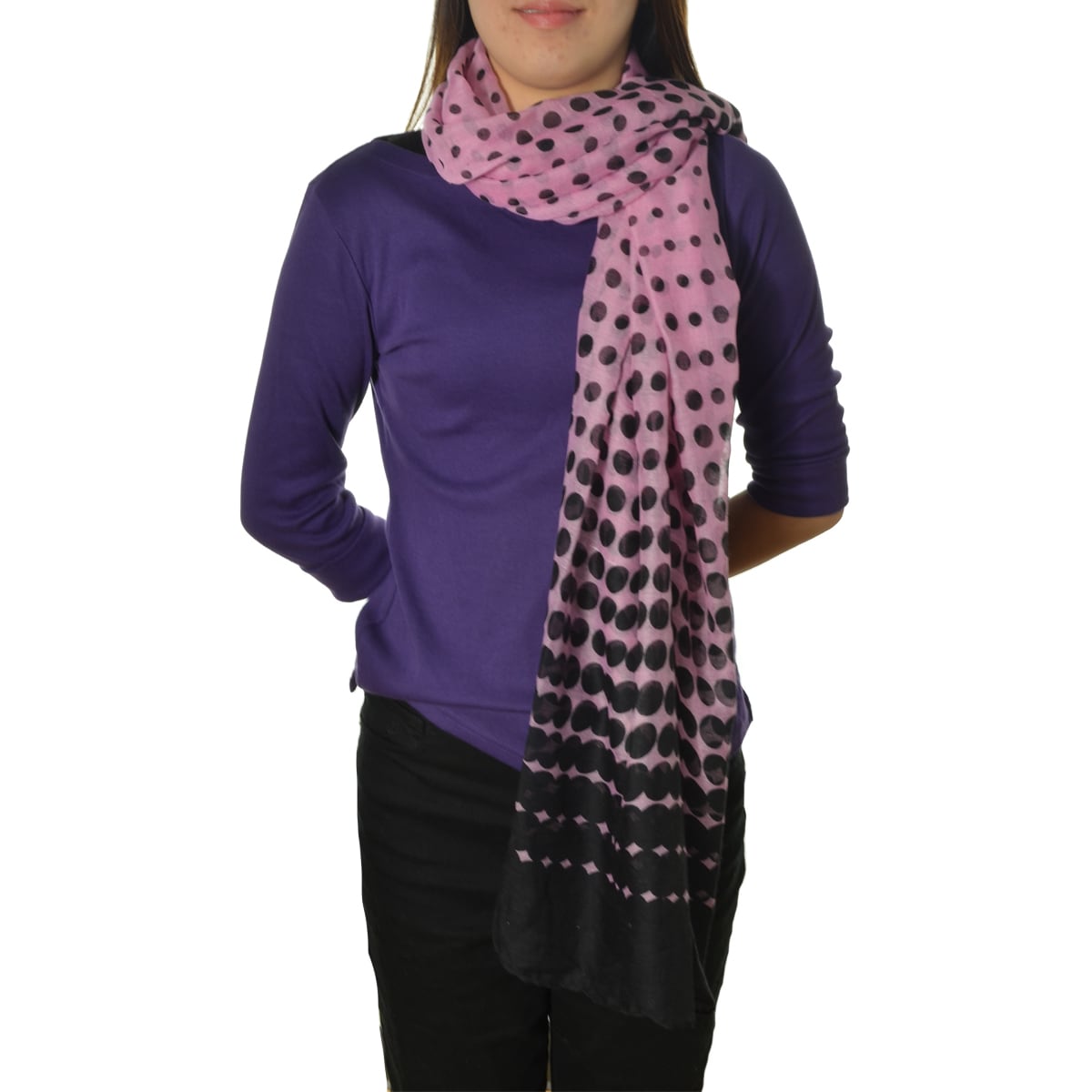 La77 Dots And Dots Printed Scarf