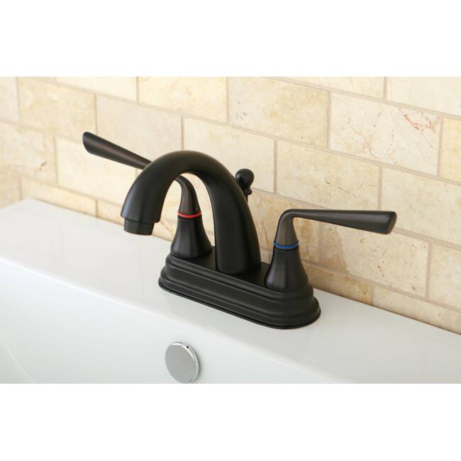 Bronze Two-handle Oil Rubbed Bathroom Faucet