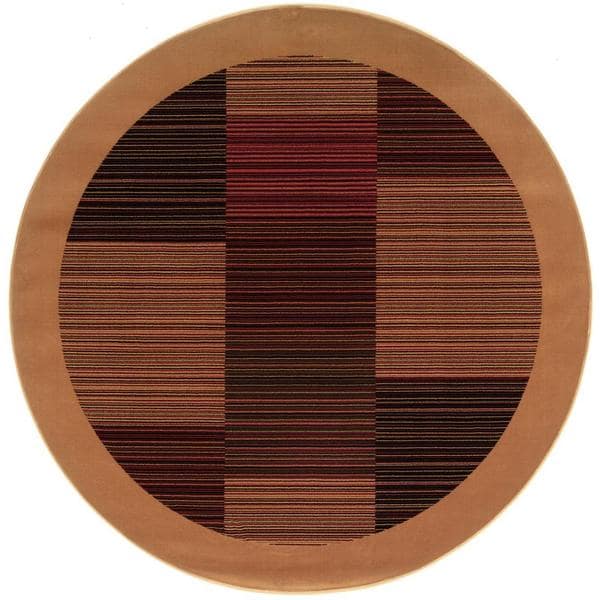 Everest Hamptons Camel Round Area Rug - 3'11" round