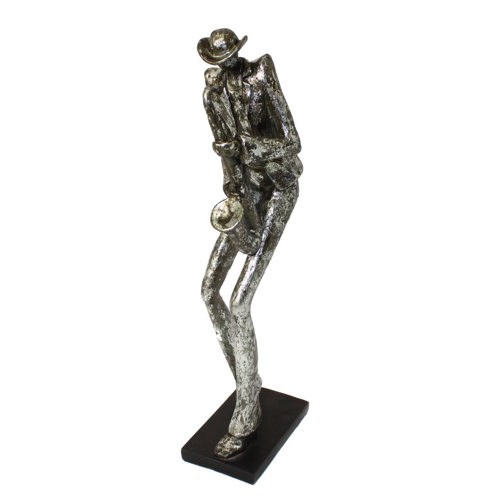 New Orleans Mardi Gras 19-inch Jazz Saxophone Musician Figurine