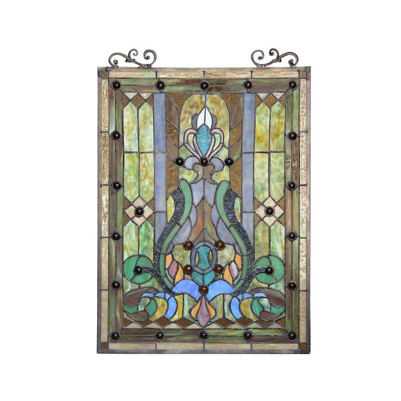 Chloe Tiffany-style Victorian Design Window Panel