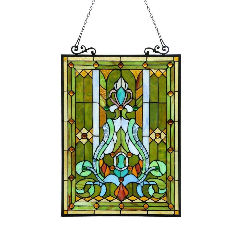 Chloe Tiffany-style Victorian Design Window Panel