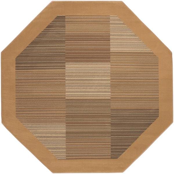 Everest Hamptons Sahara Tan Octagon Area Rug - 5'3" octagon