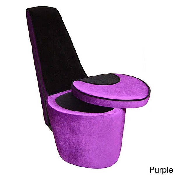 pink high heel chair