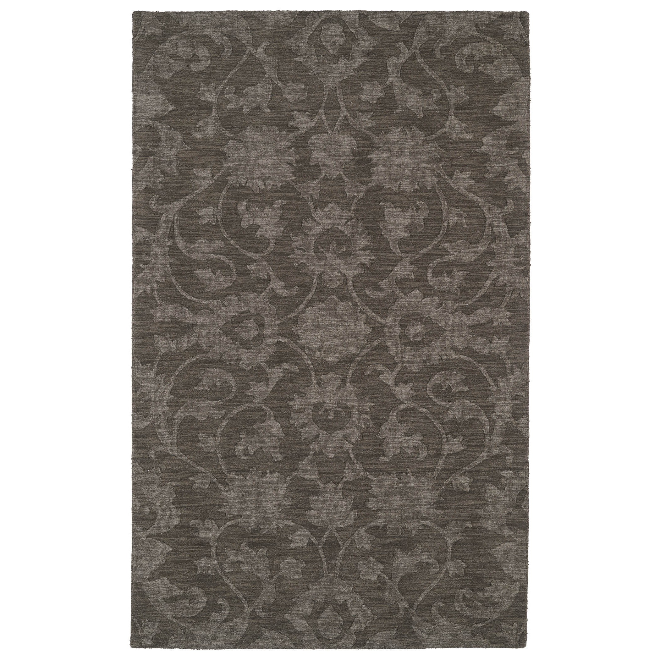 Trends Dark Taupe Classic Wool Rug (50 X 80)