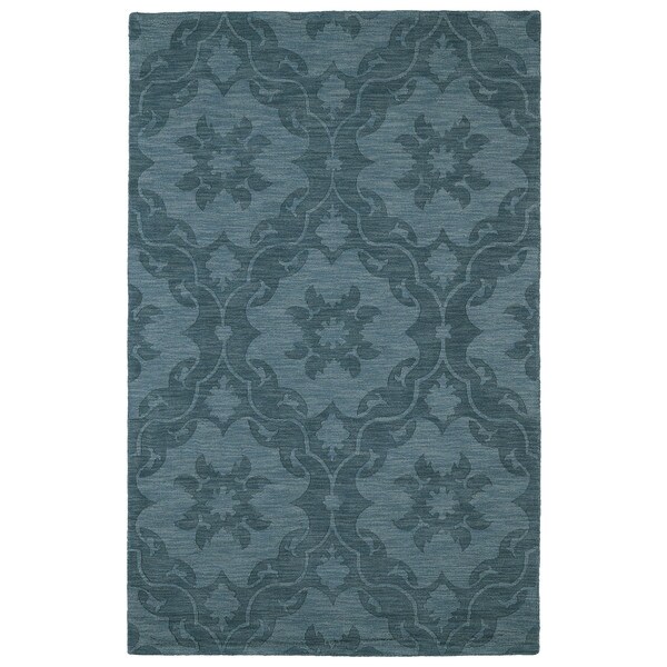 Trends Turquoise Medallions Wool Rug (8' x 11')