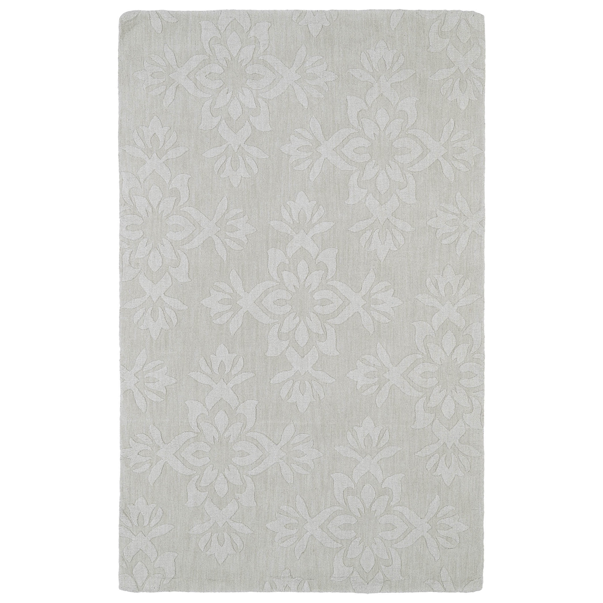 Trends Ivory Damask Wool Rug (5 X 8)