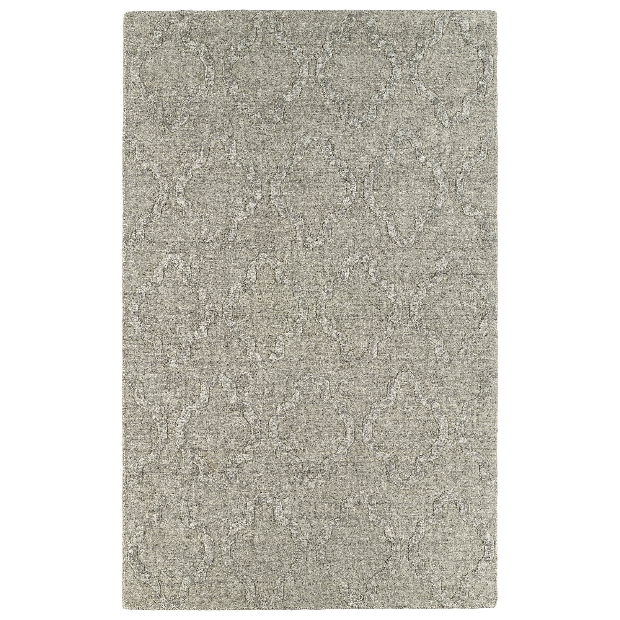 Trends Oatmeal Prints Wool Rug (8 X 11)