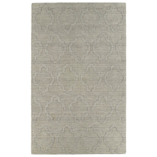 Trends Oatmeal Prints Wool Rug (9'6 x 13'6)
