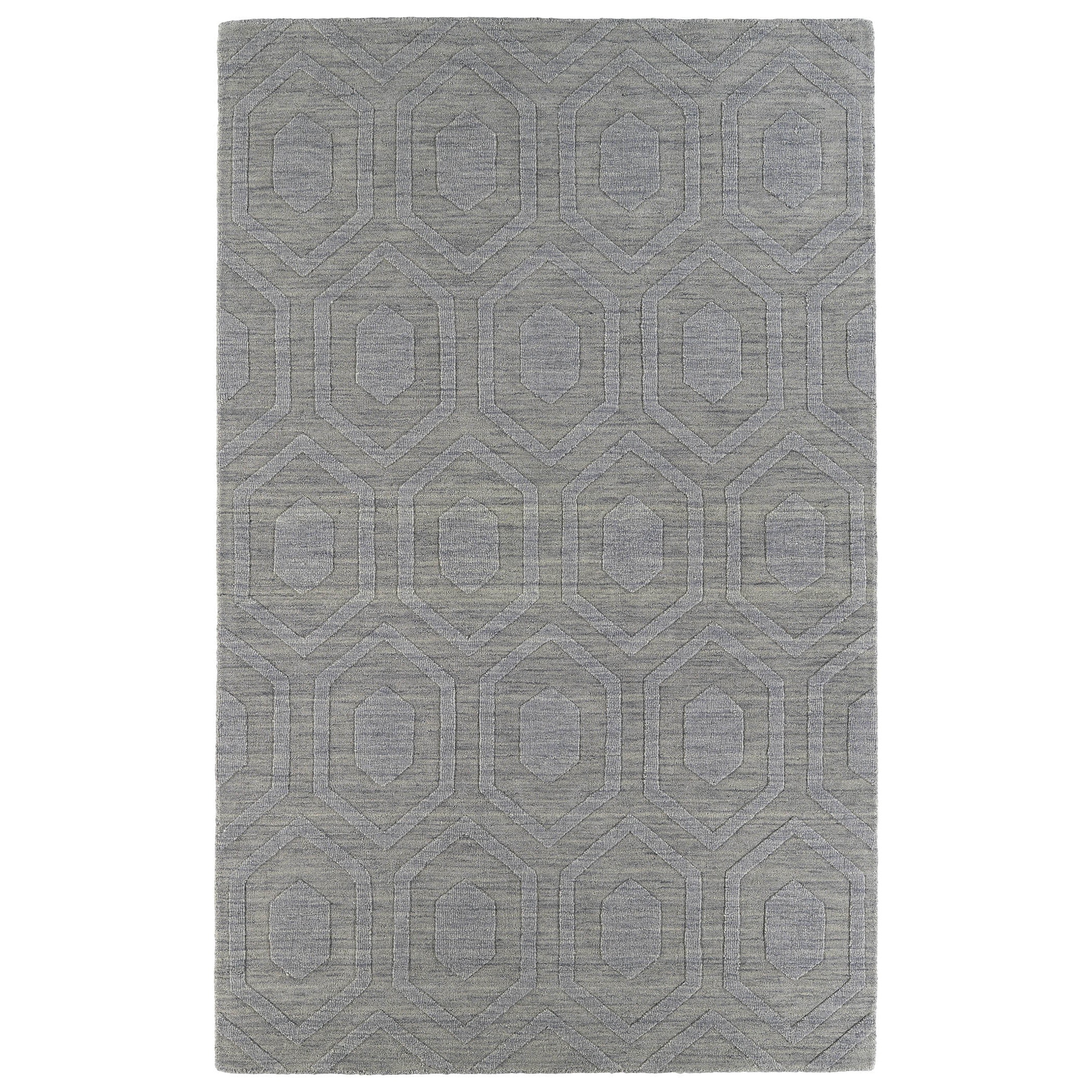 Trends Steel Grey Loft Wool Rug (36 X 56)