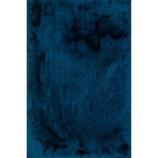 Hand Tufted Sapphire Blue Shag Area Rug 5 X 7 6
