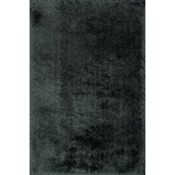 Hand-tufted Evelyn Graphite Shag Rug (5'0 x 7'6)