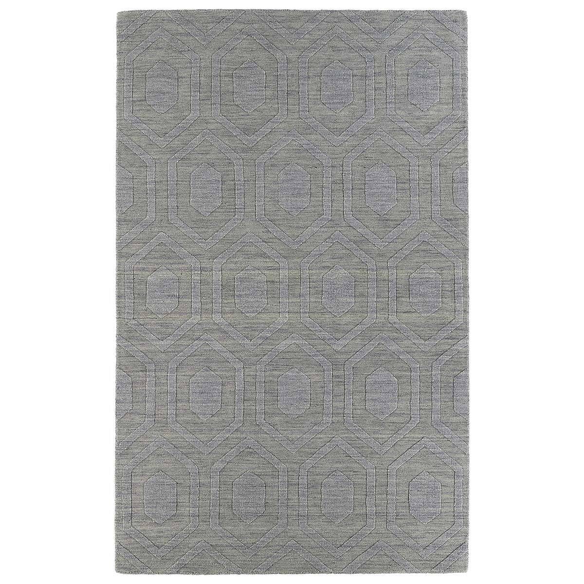 Trends Steel Grey Loft Wool Rug (96 X 136)