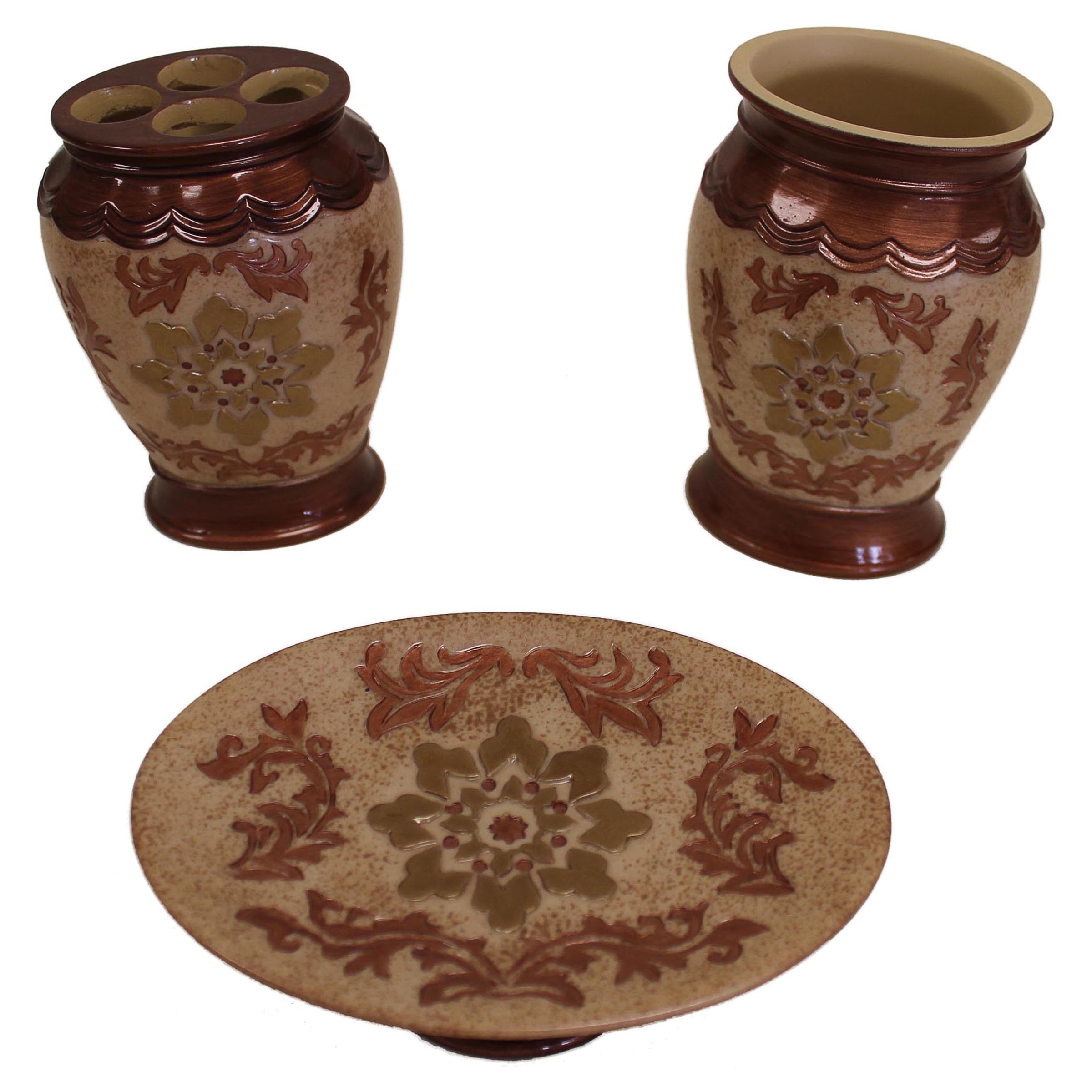 Sherry Kline Juliet Bath Accessory 3 piece Set