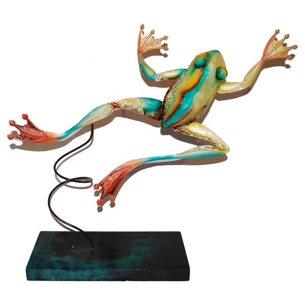 Shop Handmade Blue Metal Standing Frog Art Decor (Philippines) - On ...