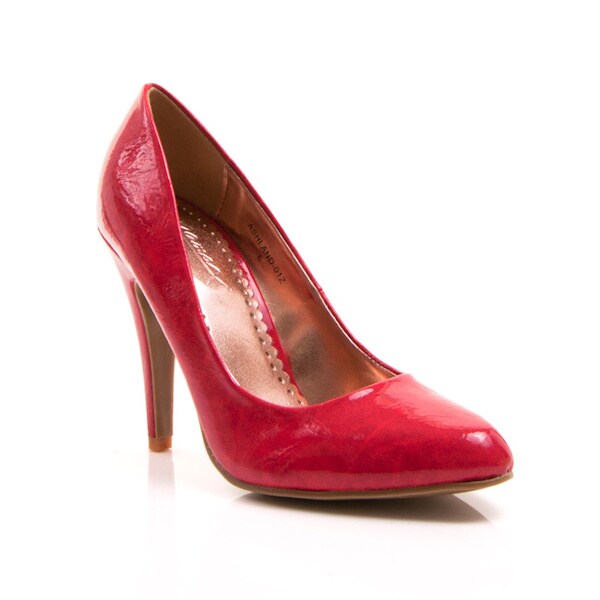 Shop Gomax Women's 'Ashland 01Z' Red Pointed Toe Pumps - Overstock ...