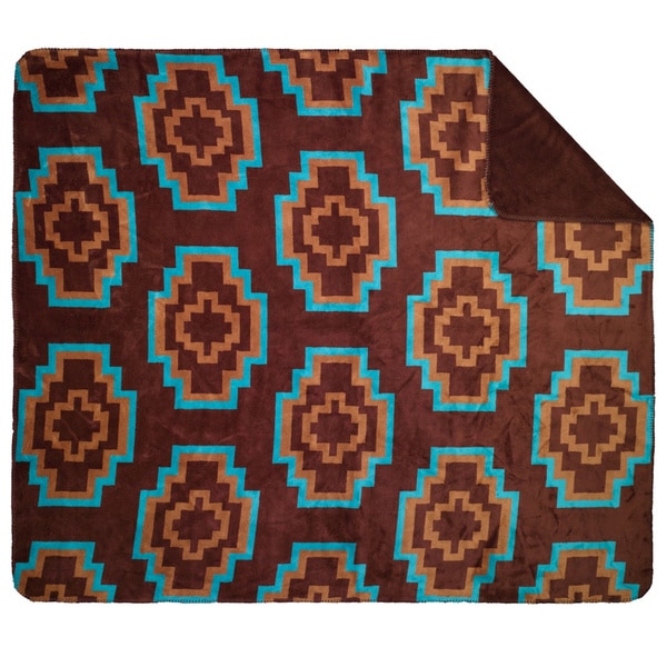 Denali Brown Aztec Throw Blanket