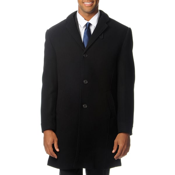 West End Mens Walters Black Top Coat   15730340  